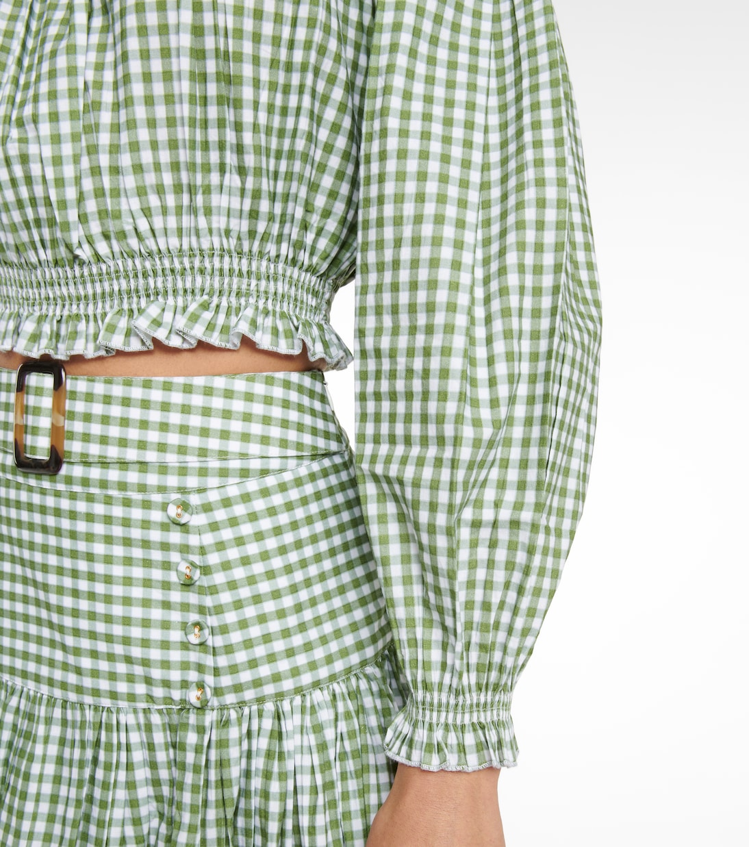 Gingham cotton crop top | Alexandra Miro