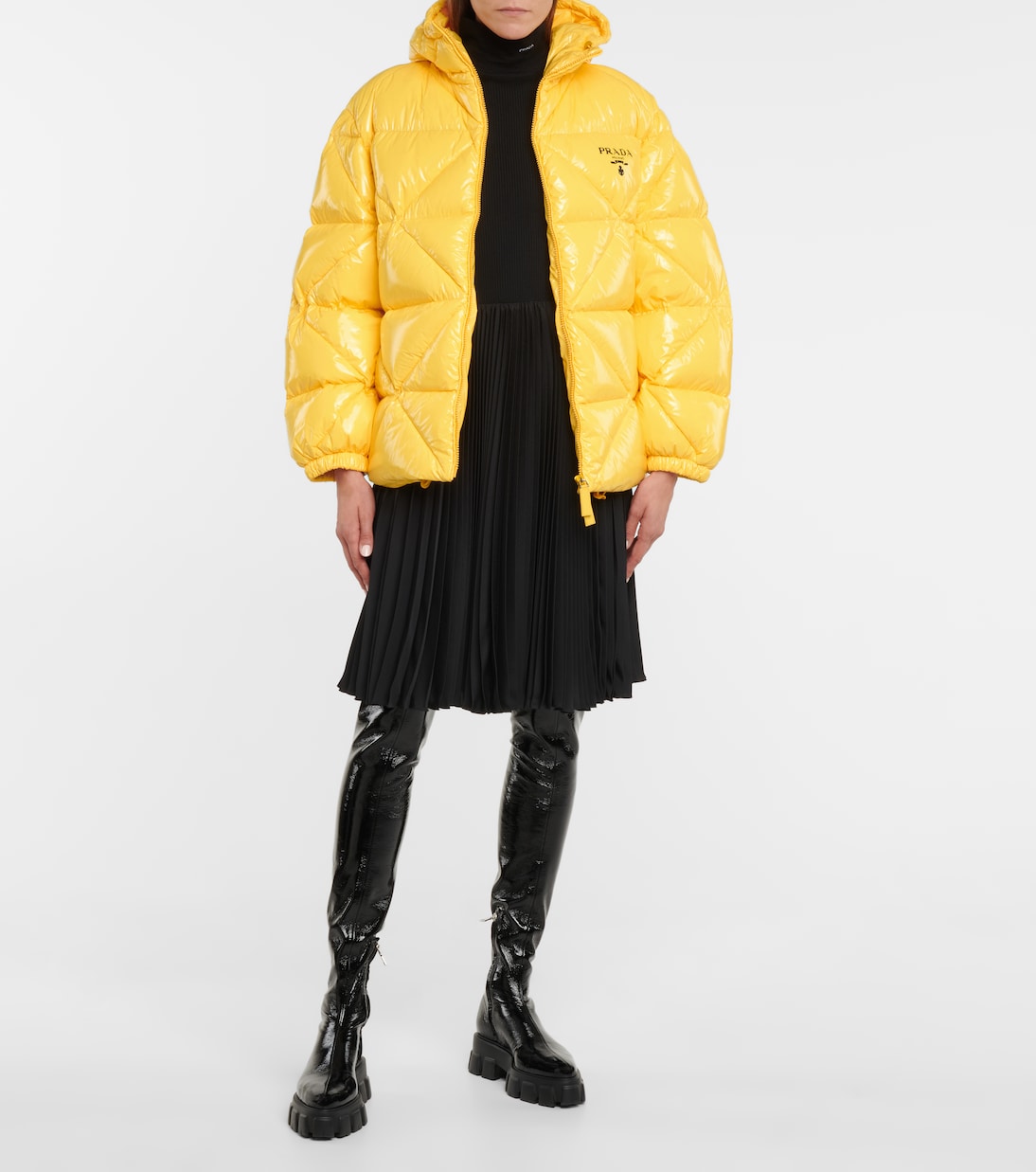 Re-Nylon gabardine down jacket | Prada