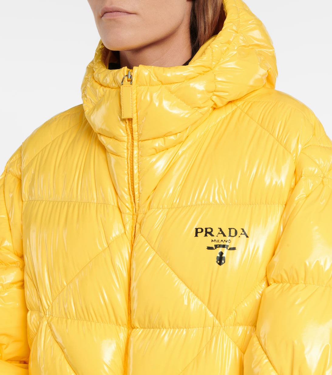 Re-Nylon gabardine down jacket | Prada