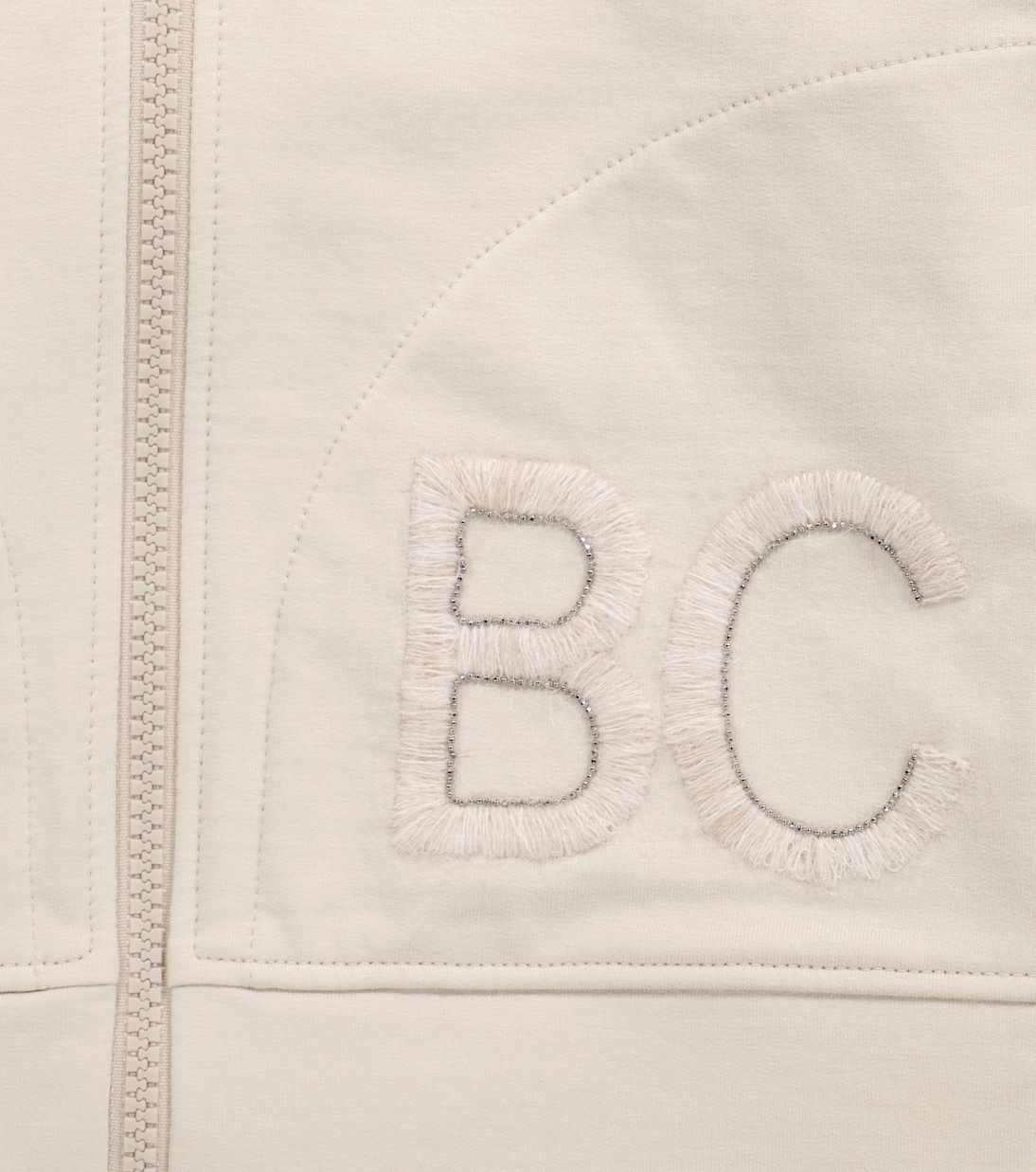 Hoodie aus Baumwolle mit Reißverschluss | Brunello Cucinelli Kids