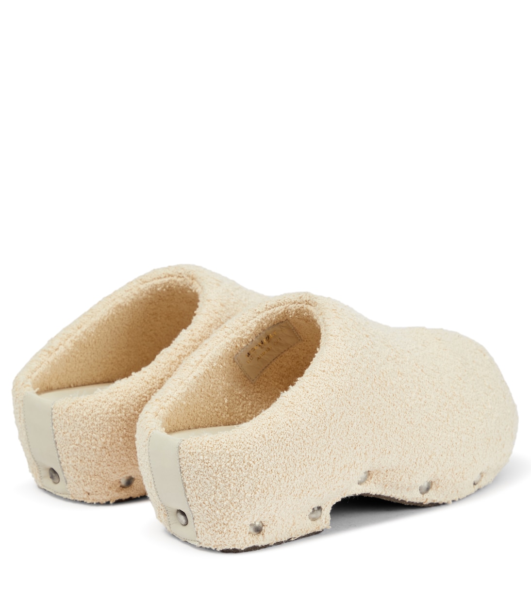 Textured cotton tweed clogs | Acne Studios
