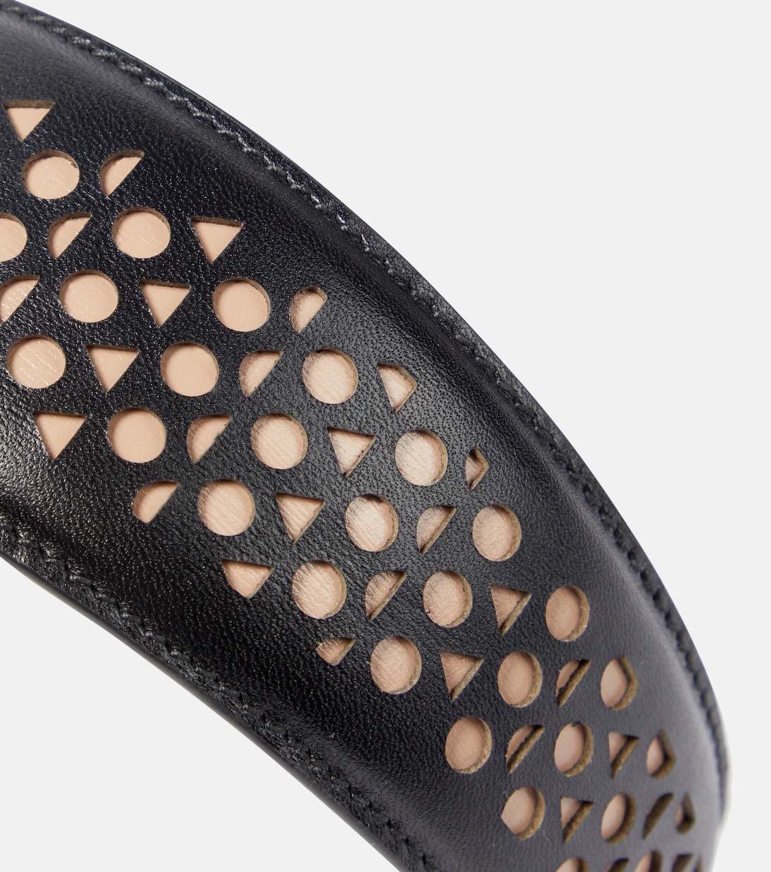 Diadema Vienne de piel cortada a láser | Alaïa