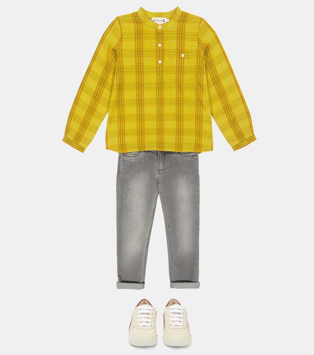 Camisa de algodón a cuadros | Bonpoint