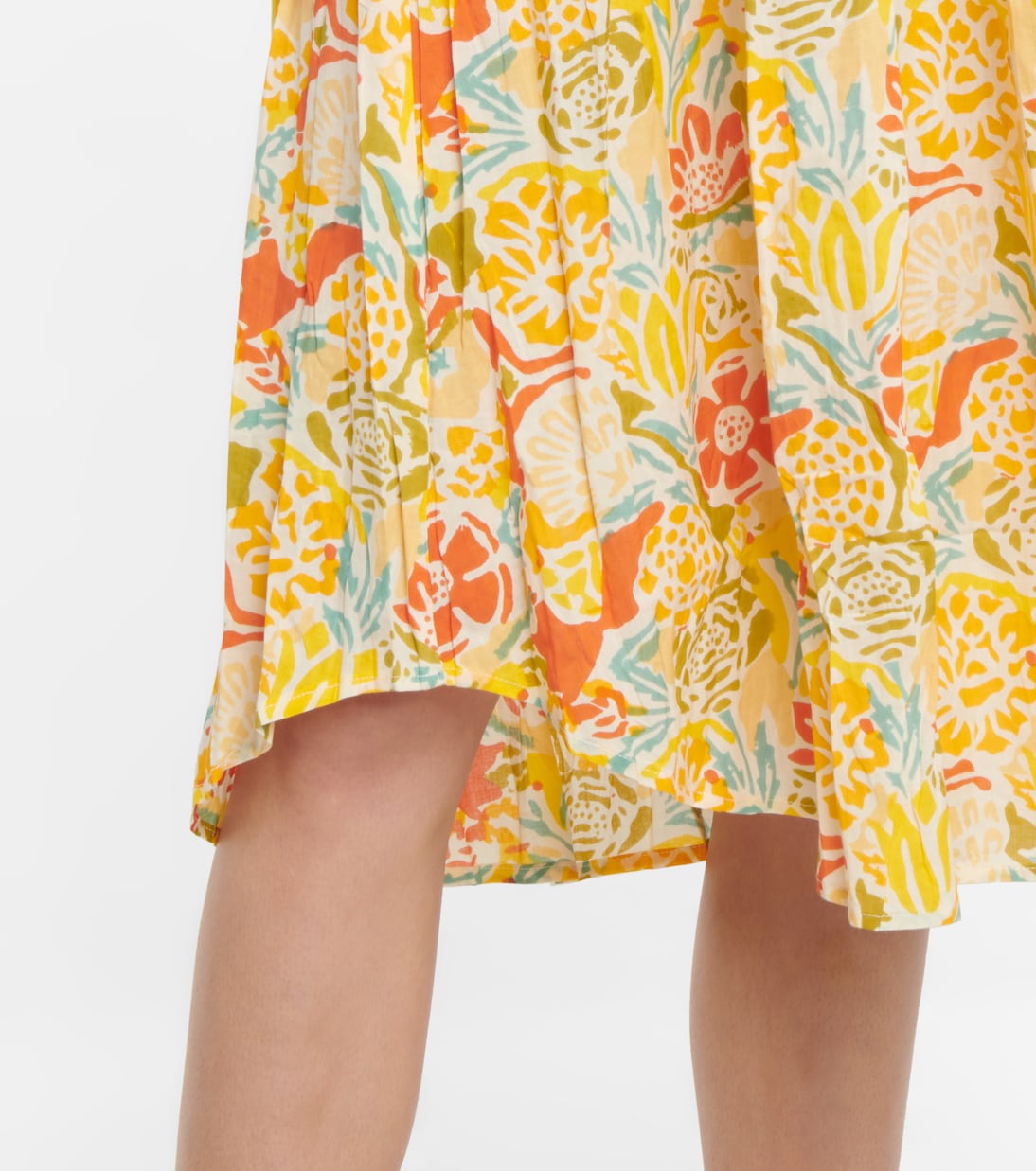 Abito midi Ramona in cotone con stampa | Velvet