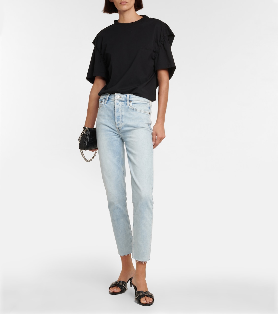 90s high-rise cropped skinny jeans | Re/Done