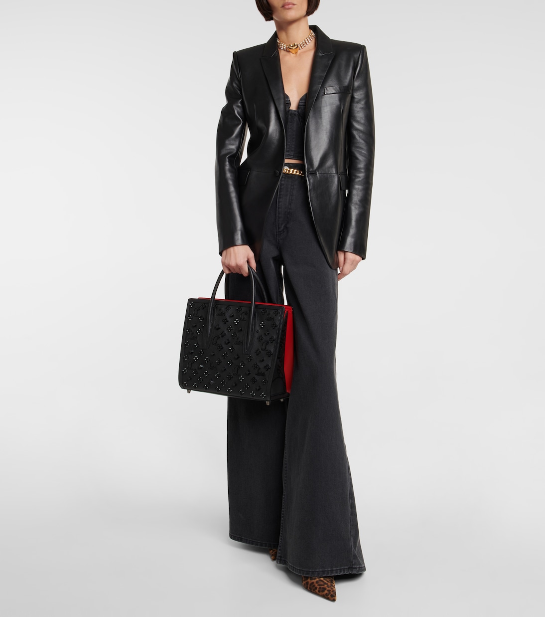Verzierte Tote Paloma Medium aus Leder | Christian Louboutin