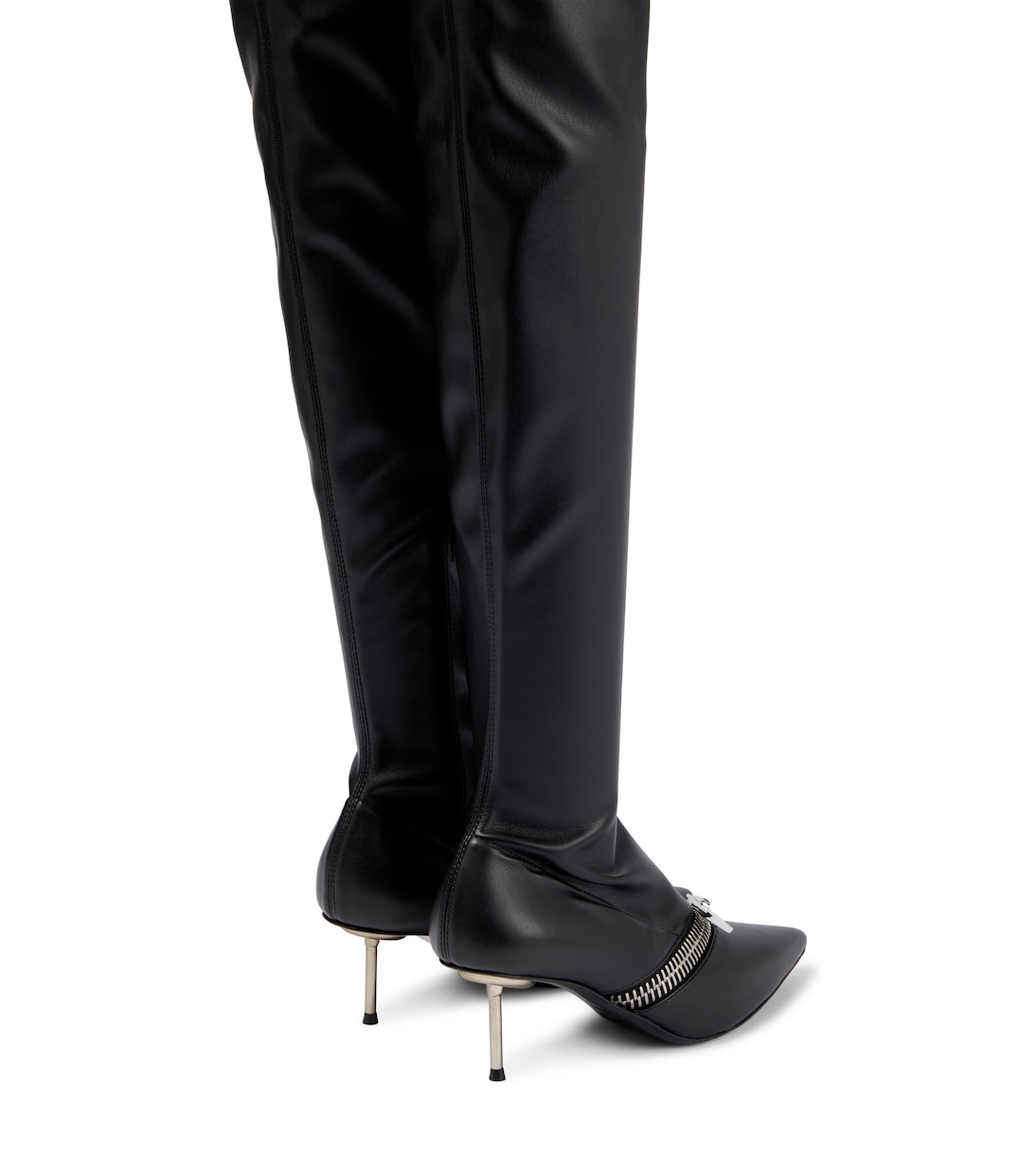 Botas mosqueteras de piel con cremallera | Coperni