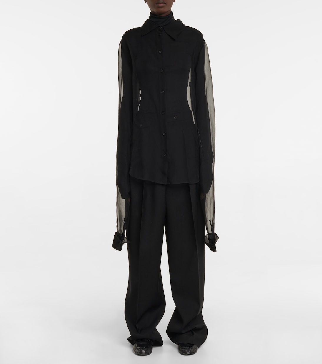 Bluse Alastor aus Seidenorganza | The Row