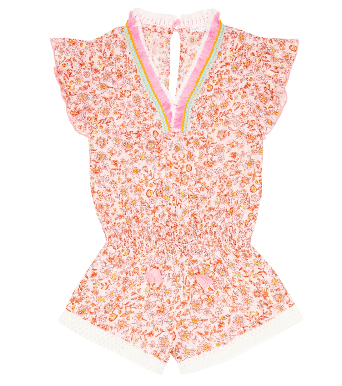 Combi-short Sasha à fleurs | Poupette St Barth Kids