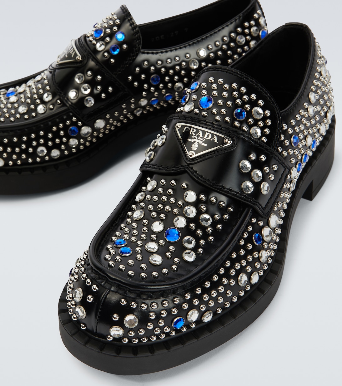 Verzierte Loafers aus Leder | Prada