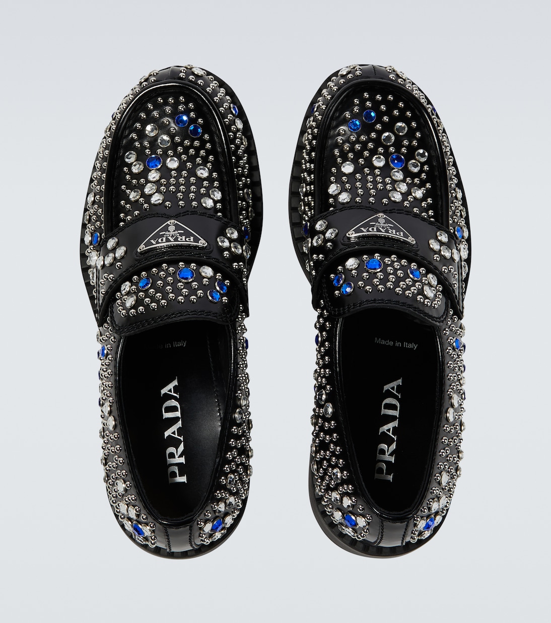 Verzierte Loafers aus Leder | Prada
