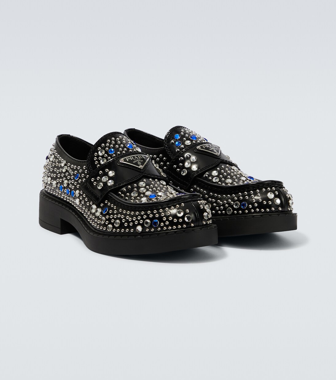 Verzierte Loafers aus Leder | Prada