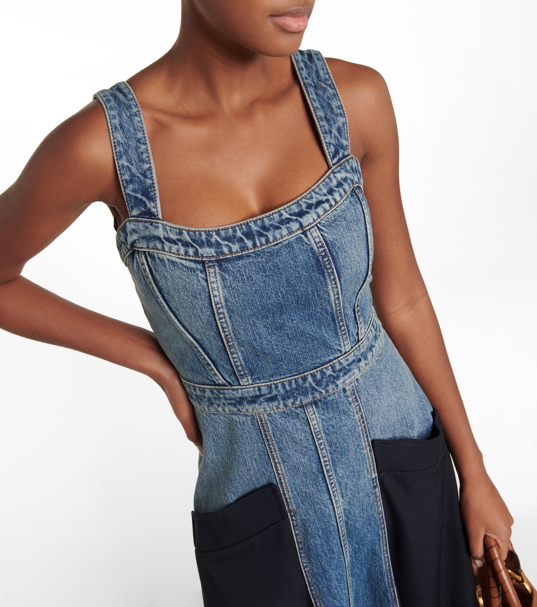 Robe midi en jean | Chloé