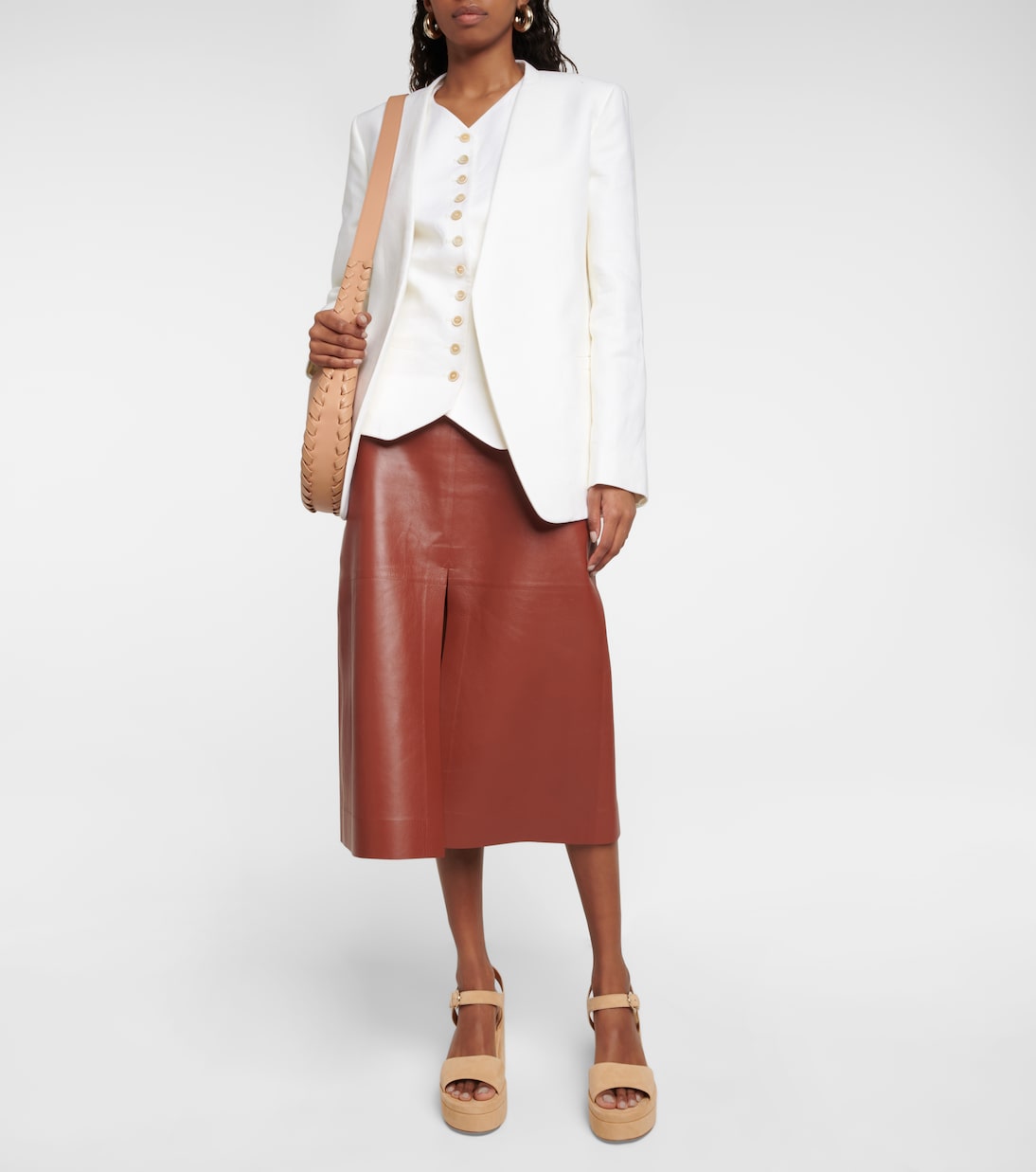 Sandales Odina à plateau en daim | Chloé