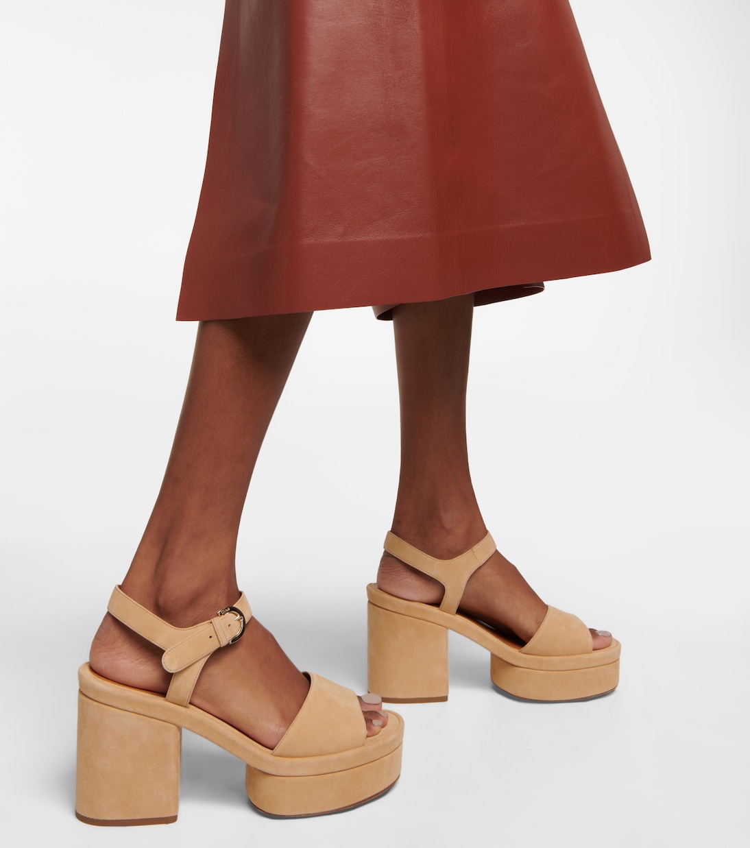 Sandales Odina à plateau en daim | Chloé