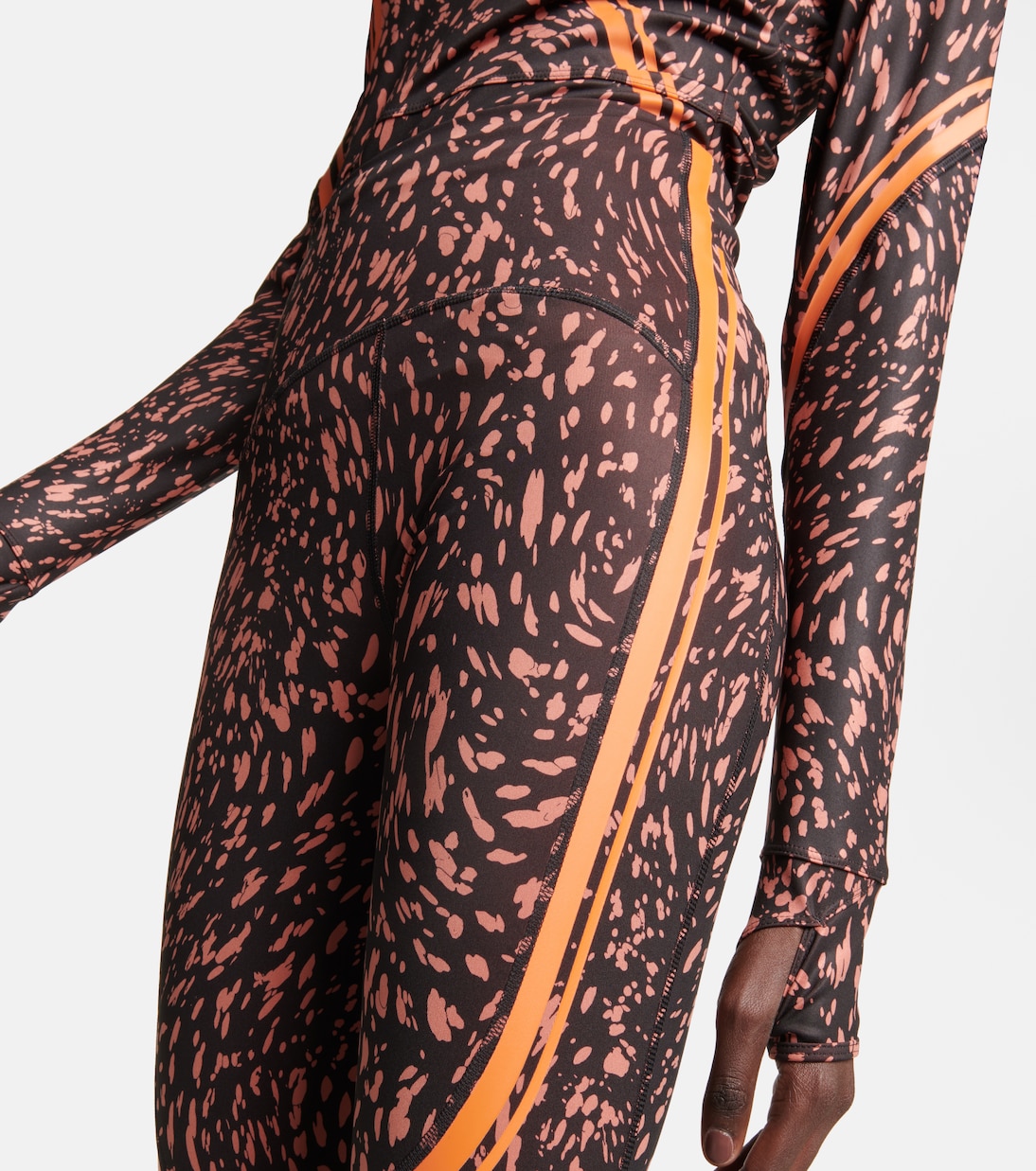 High-rise printed leggings | Adidas by Stella McCartney