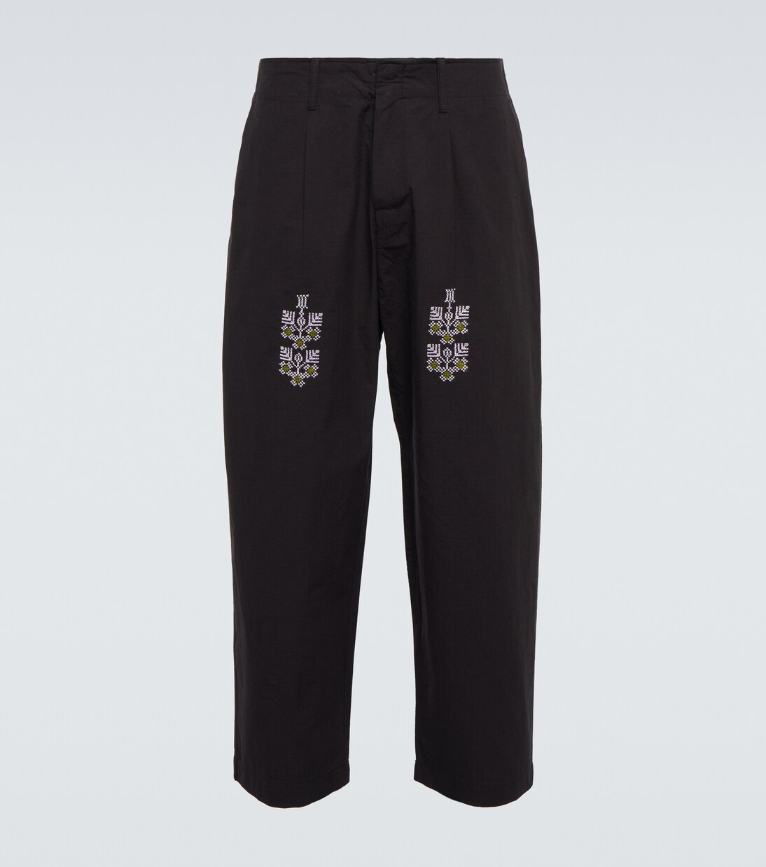 Pantalones Qrunful de algodón bordados | Adish