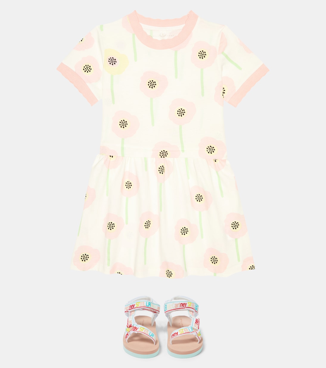 Bedrucktes Kleid aus Baumwolle | Stella McCartney Kids