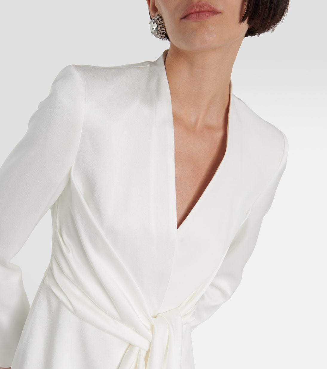 Bridal Maura satin wrap dress | Max Mara