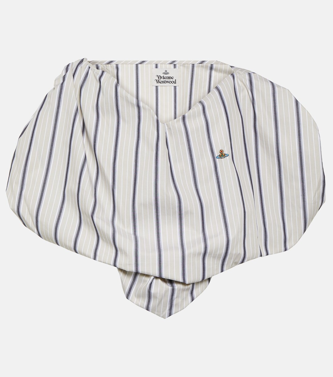 Top cropped Heart in cotone a righe | Vivienne Westwood