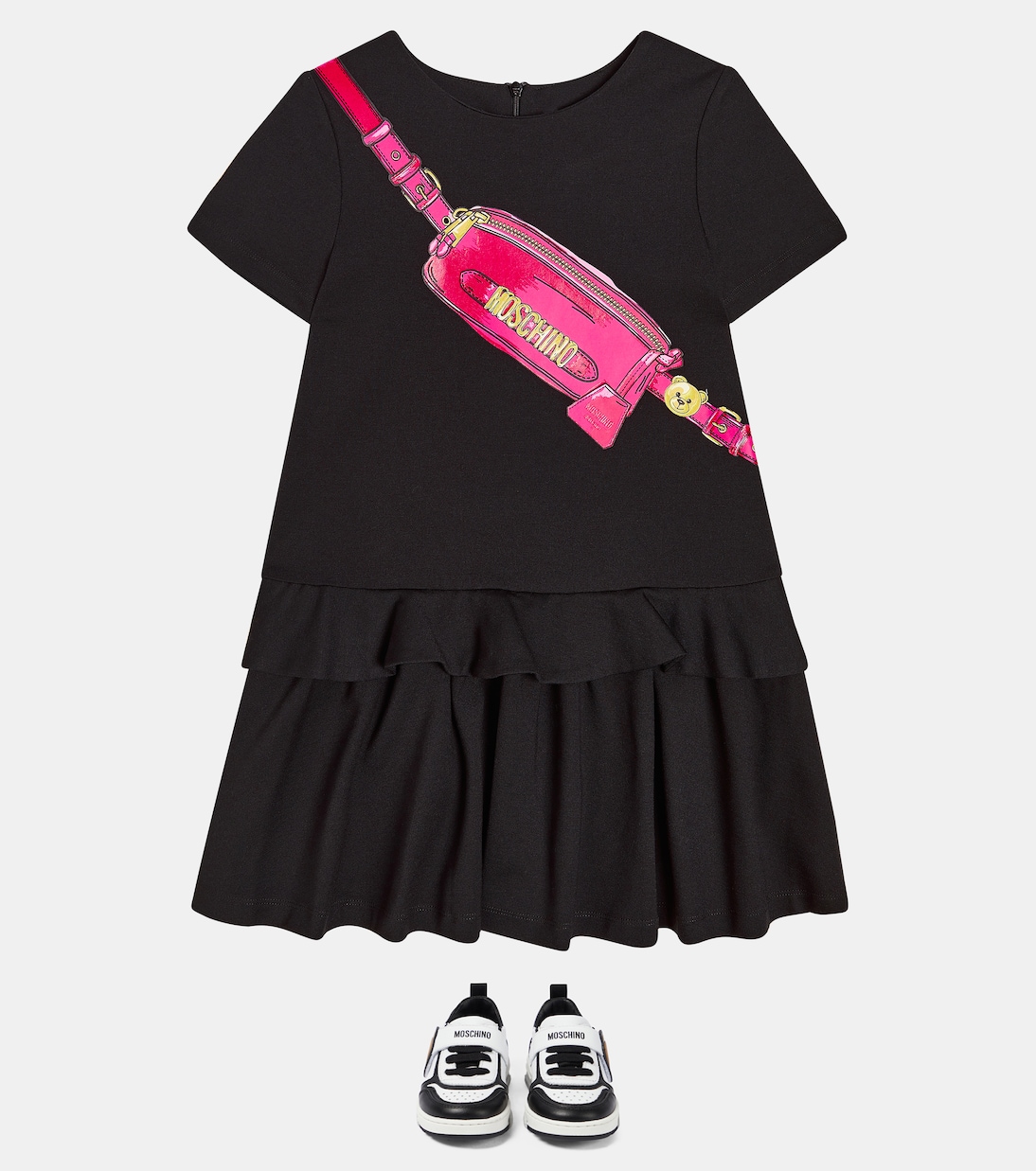 Bedrucktes Kleid aus Jersey | Moschino Kids