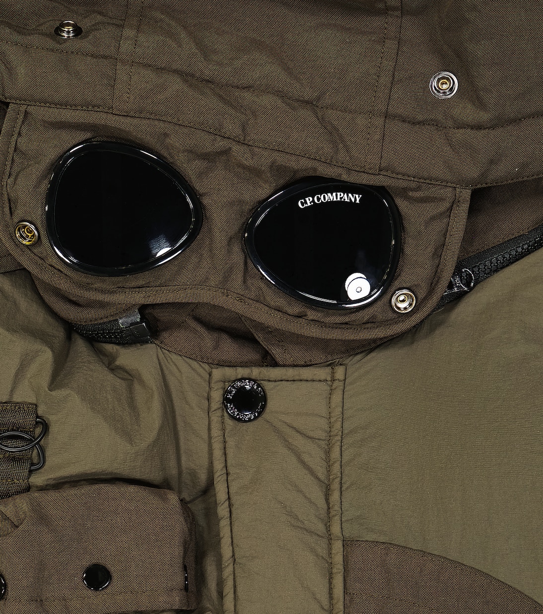 Taylon L Mixed Goggle down jacket | C.P. Company Kids