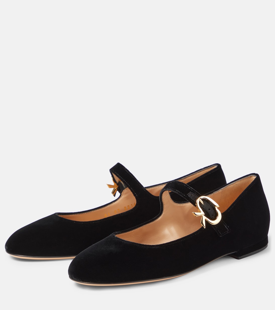 Ballerinas Mary Ribbon aus Samt | Gianvito Rossi