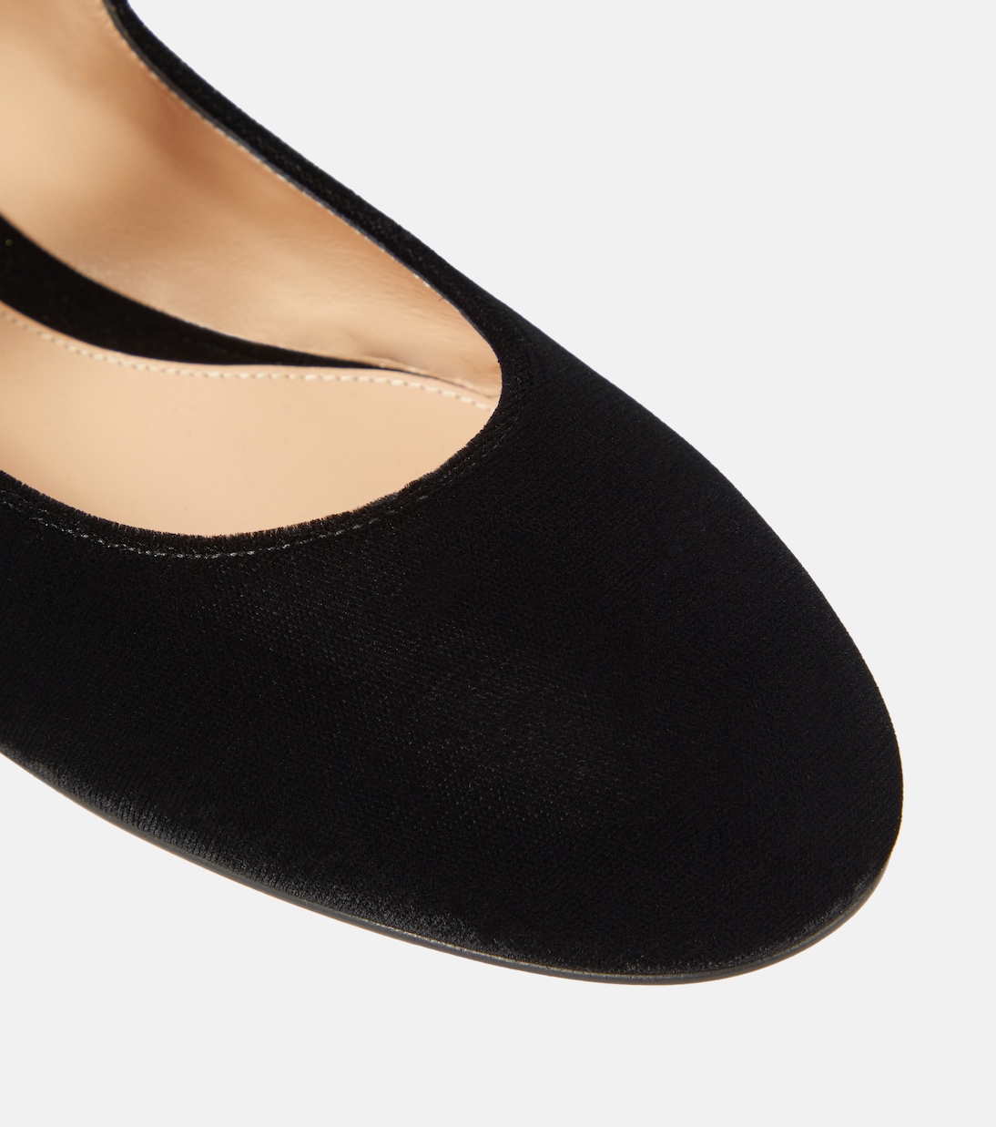 Ballerinas Mary Ribbon aus Samt | Gianvito Rossi