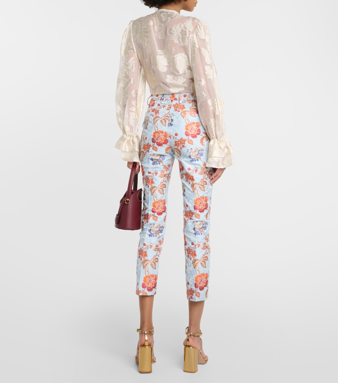 Pantalon en jacquard à fleurs | Etro
