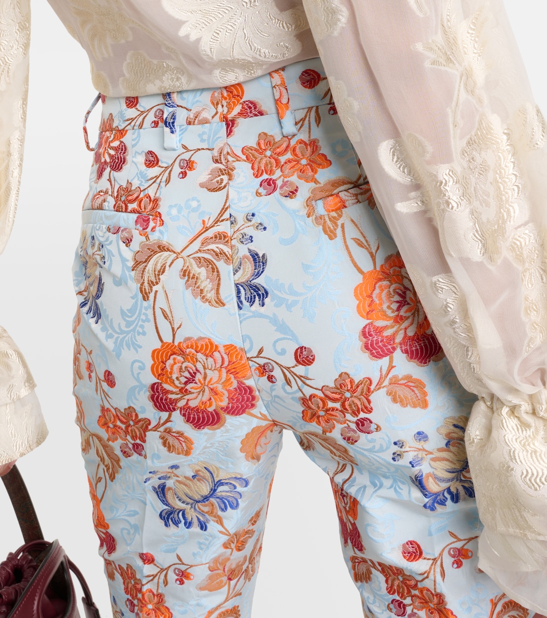 Pantalon en jacquard à fleurs | Etro