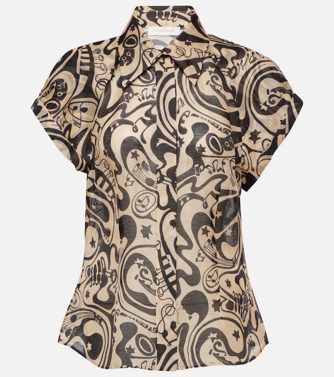 Blouse Matchmaker en lin et soie | Zimmermann
