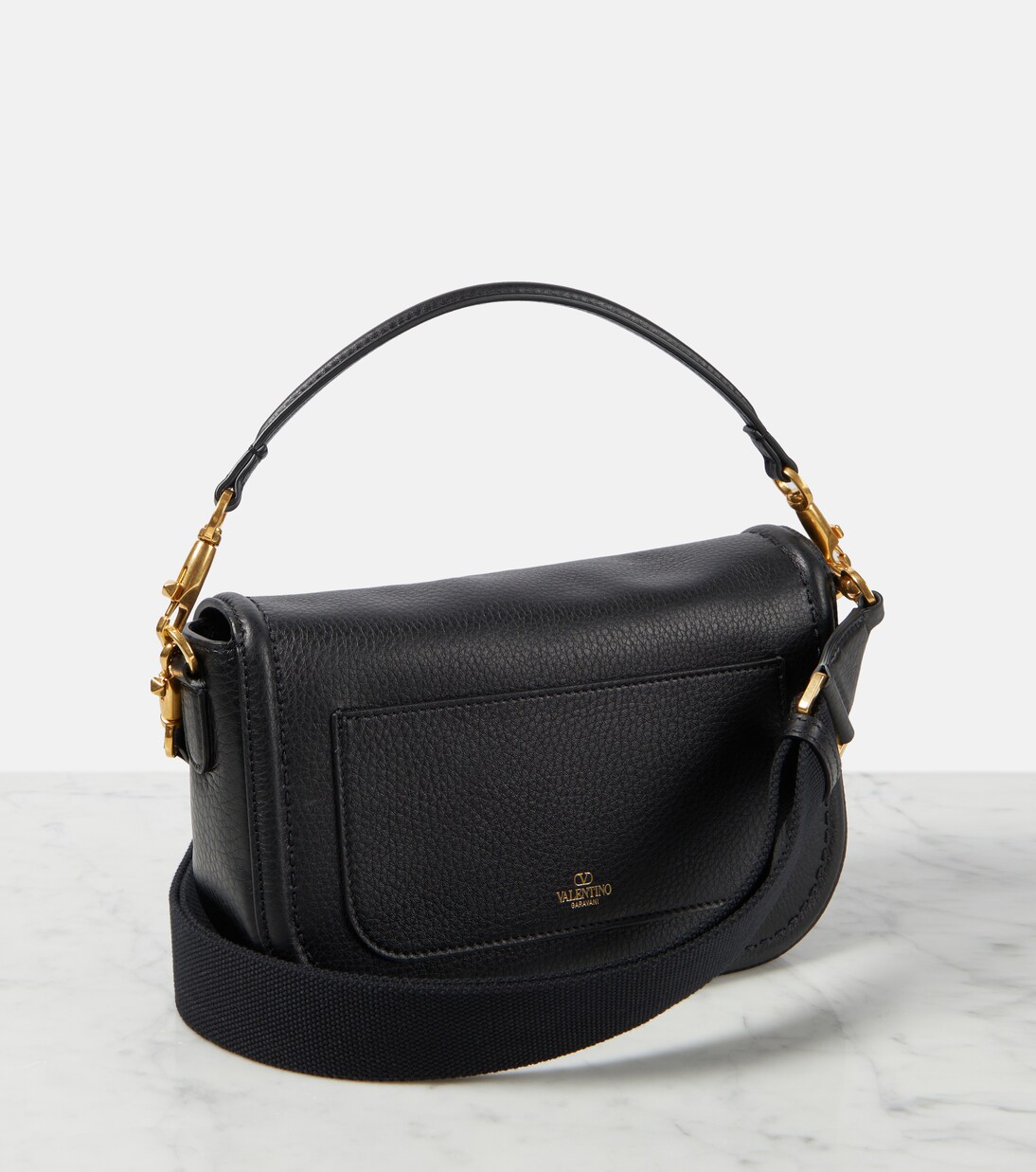 ショルダーバッグ・ポシェット Valentino Garavani Leather Alltime Shoulder Bag Alltime leather shoulder bag in black - Valentino Garavani