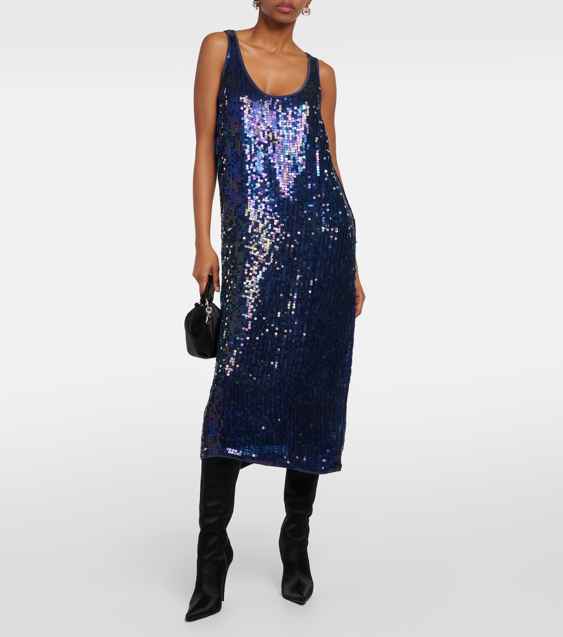 Vestido midi Alena con lentejuelas | Velvet