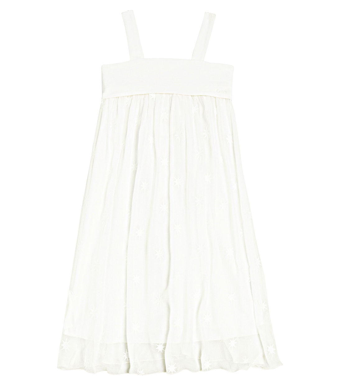 Besticktes Kleid aus Seide | Chloé Kids