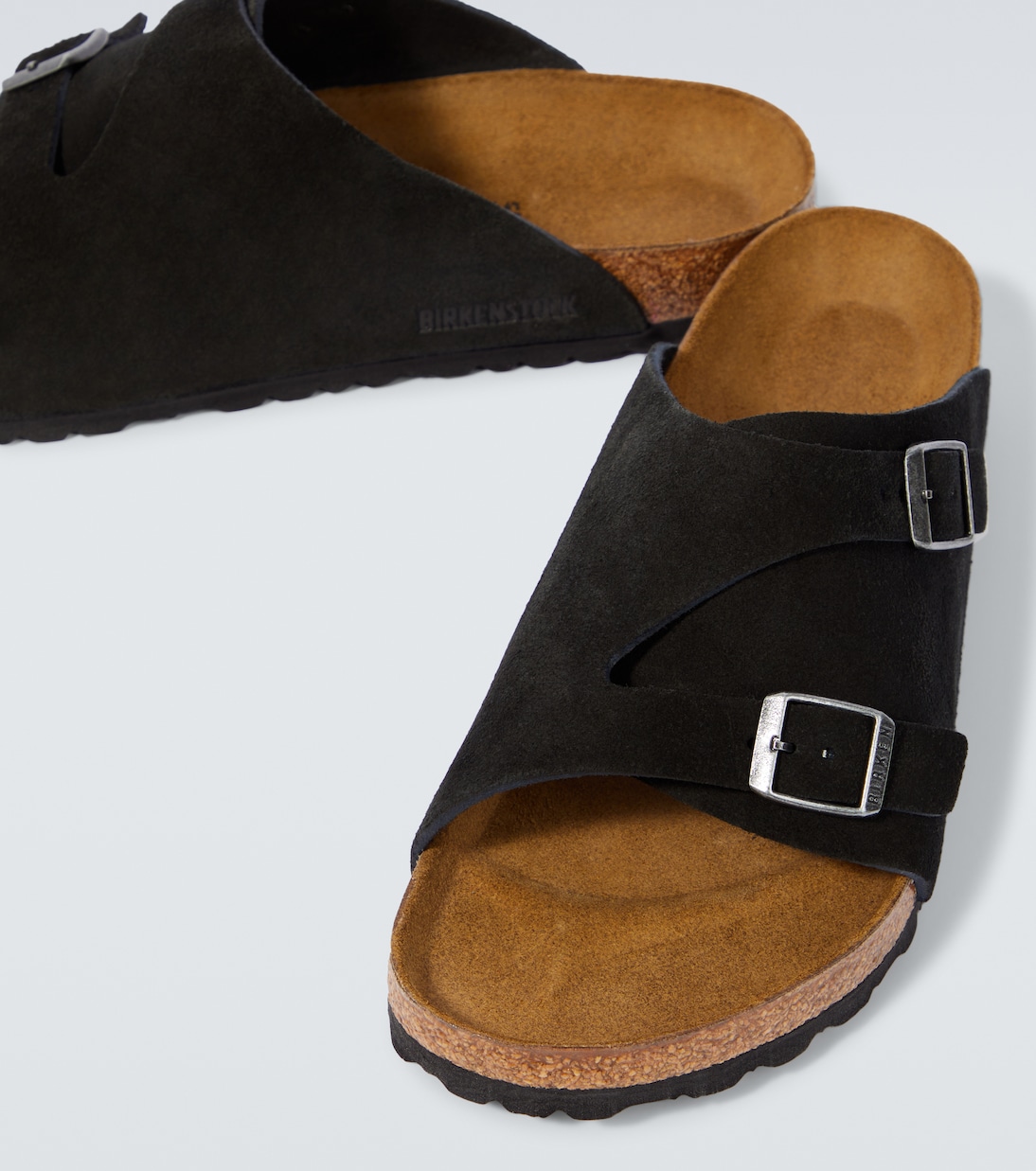 Pantoletten Zürich aus Veloursleder | Birkenstock