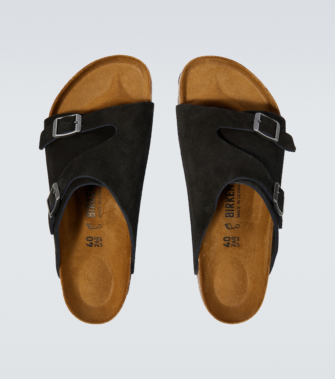 Pantoletten Zürich aus Veloursleder | Birkenstock