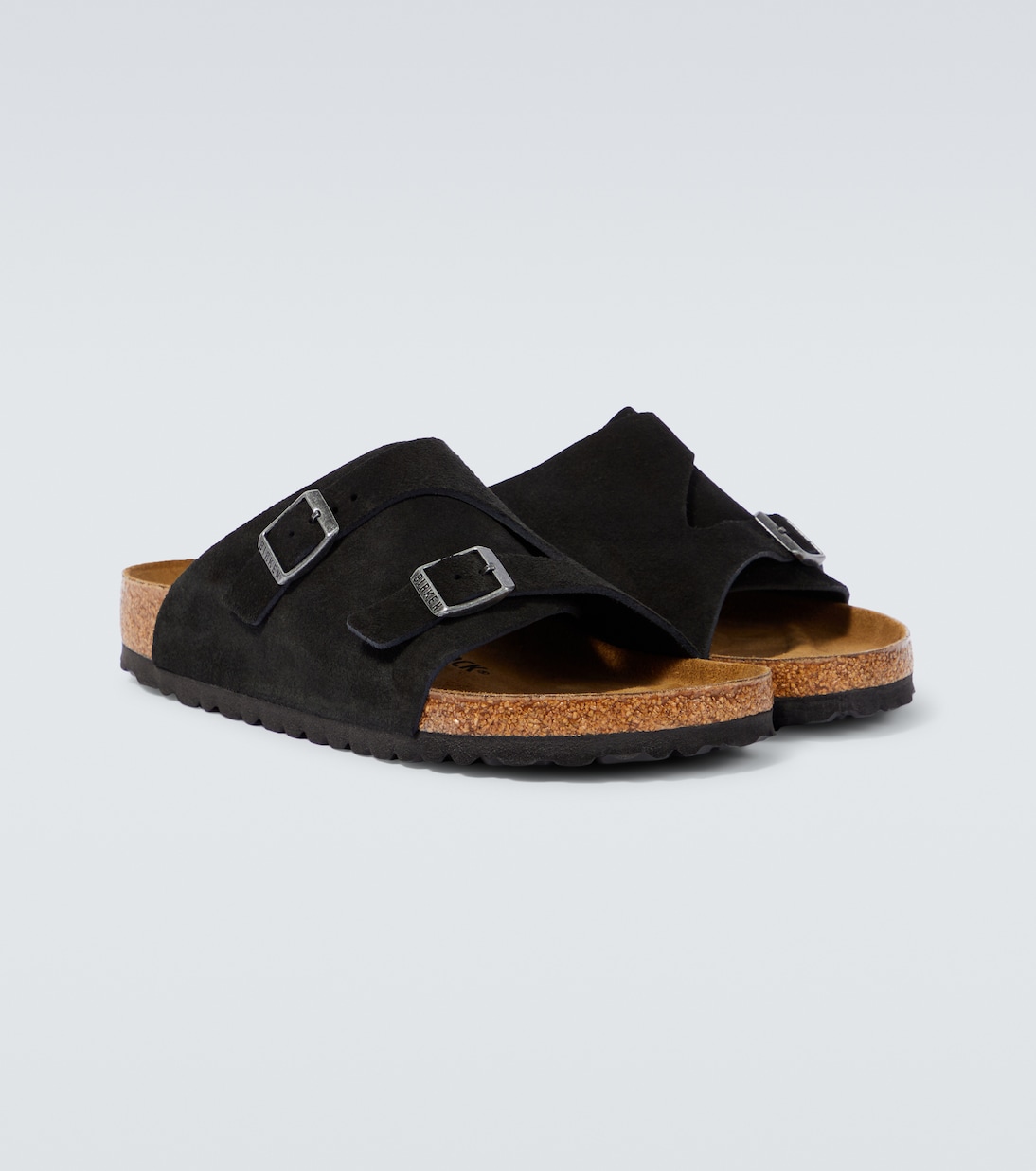 Pantoletten Zürich aus Veloursleder | Birkenstock