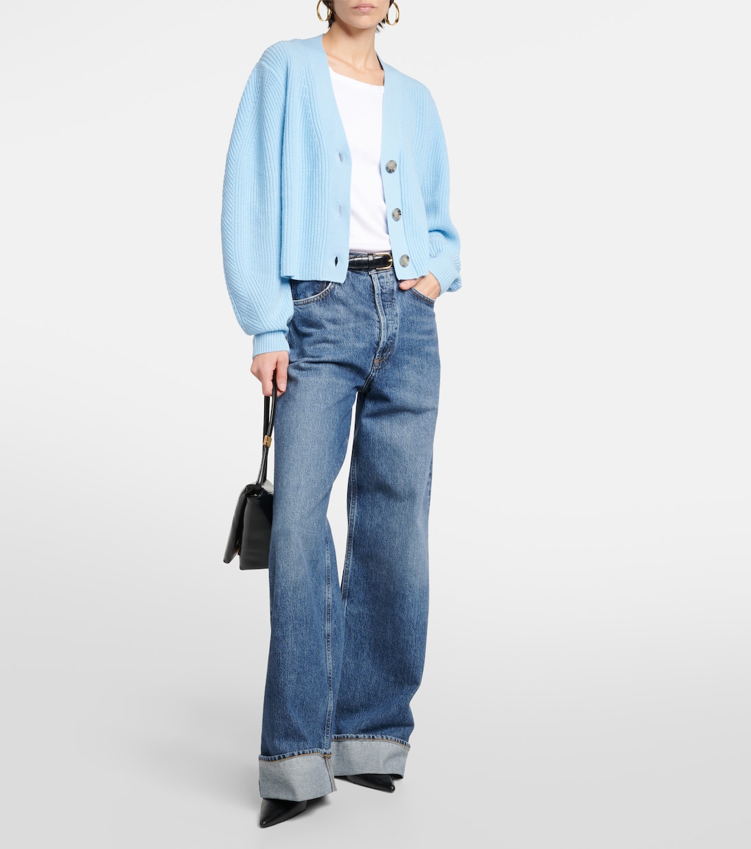 Cropped wool and cashmere cardigan | Jardin des Orangers
