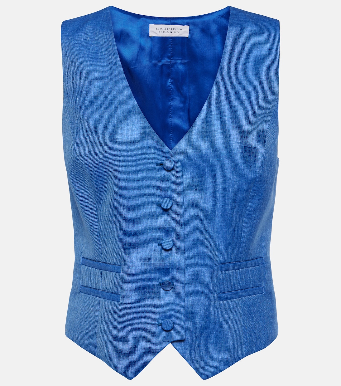 Coleridge wool, silk, and linen vest | Gabriela Hearst