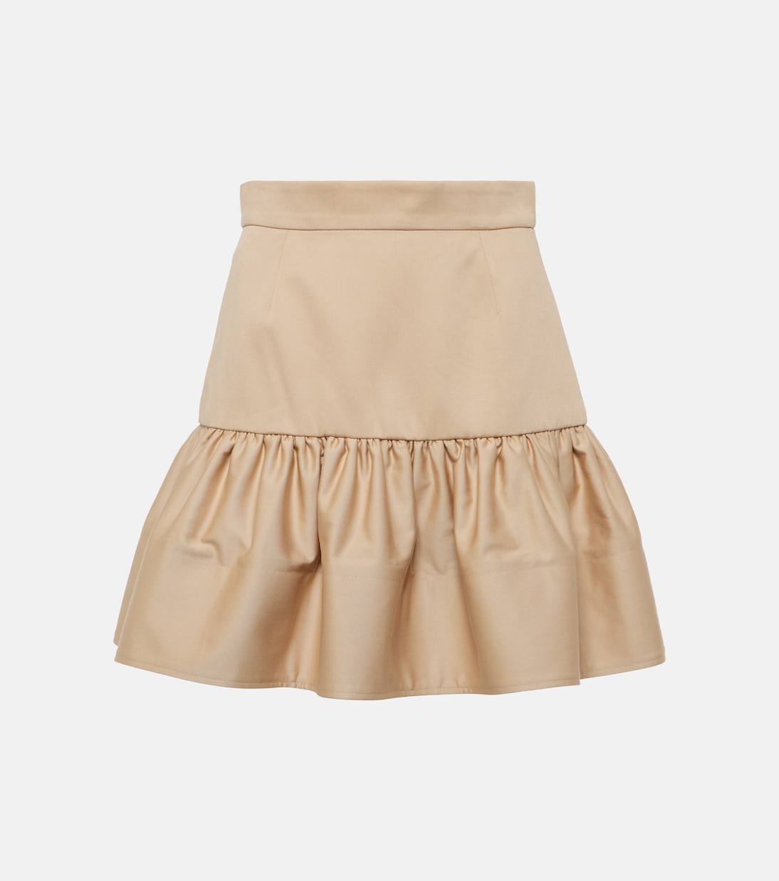 Minifalda de gabardina de algodón | Patou