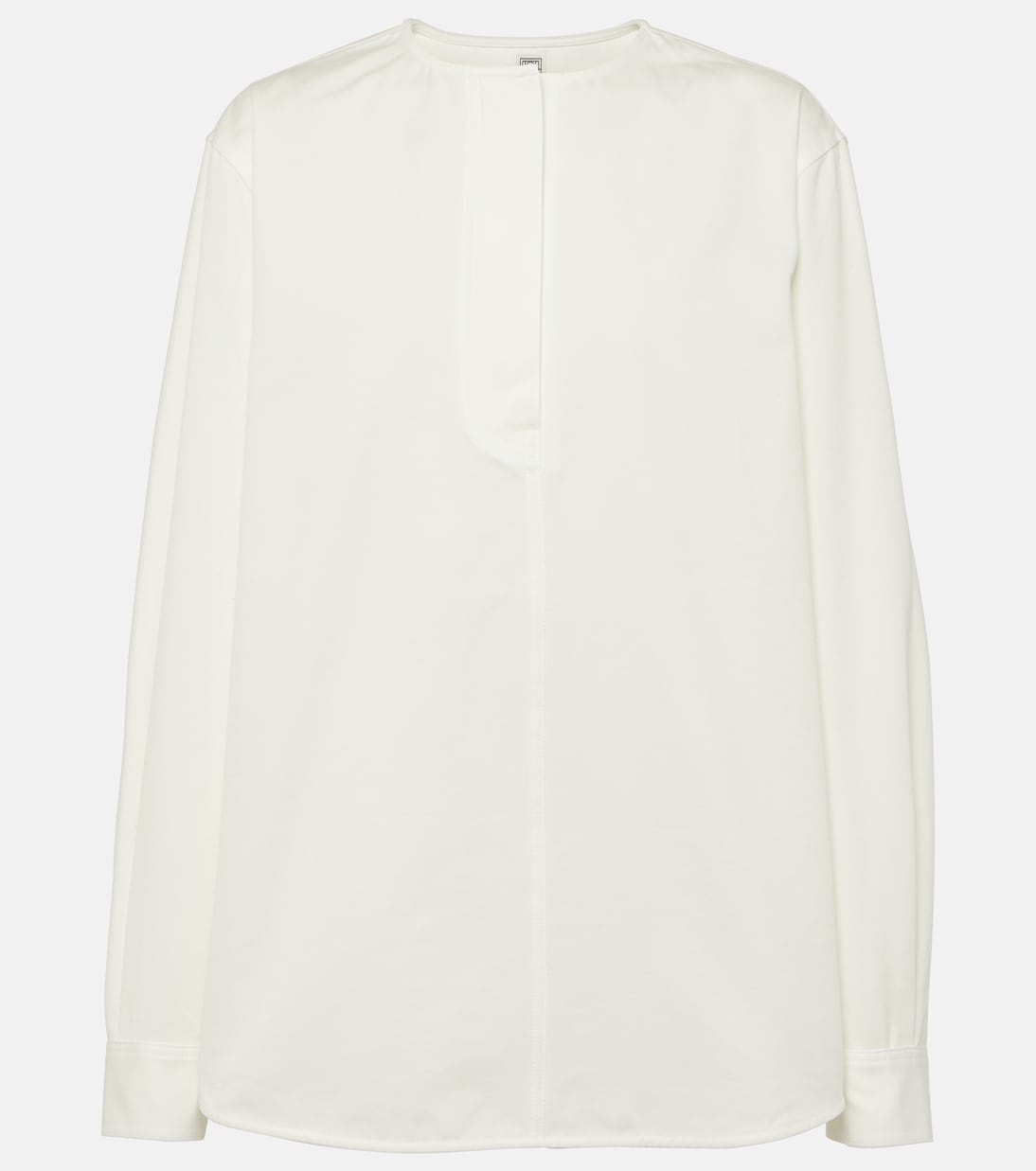 Blusa de sarga de algodón | Toteme