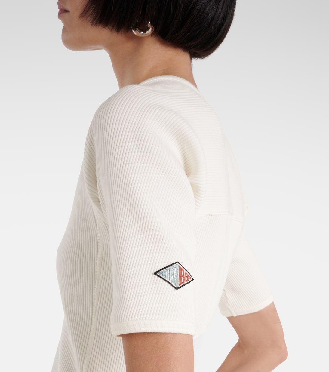 Top in jersey di misto cotone a coste | Bottega Veneta