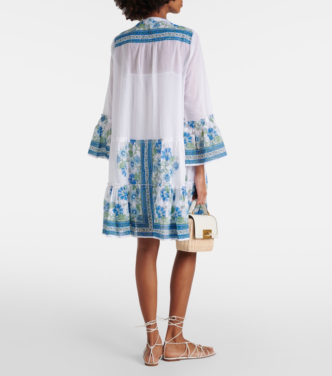 Miniabito in cotone a fiori | Juliet Dunn