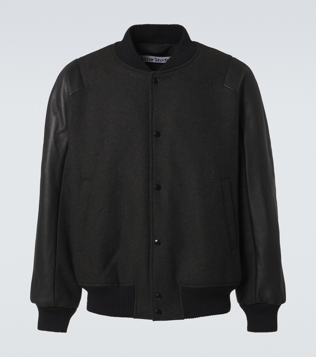 Selected homme leather bomber jacket hotsell