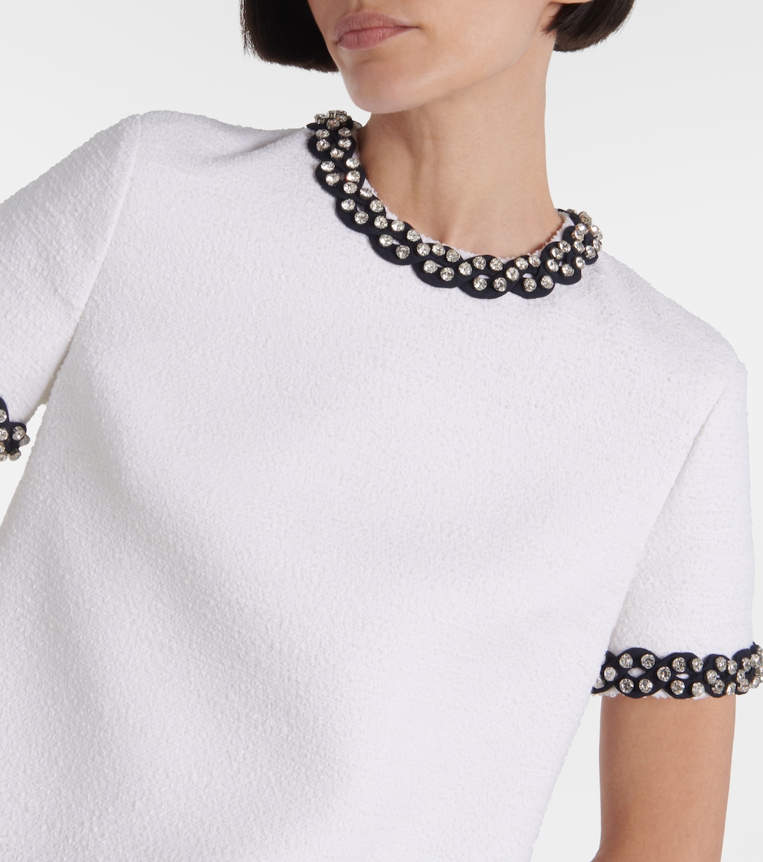  Abito corto in tweed con cristalli | Valentino