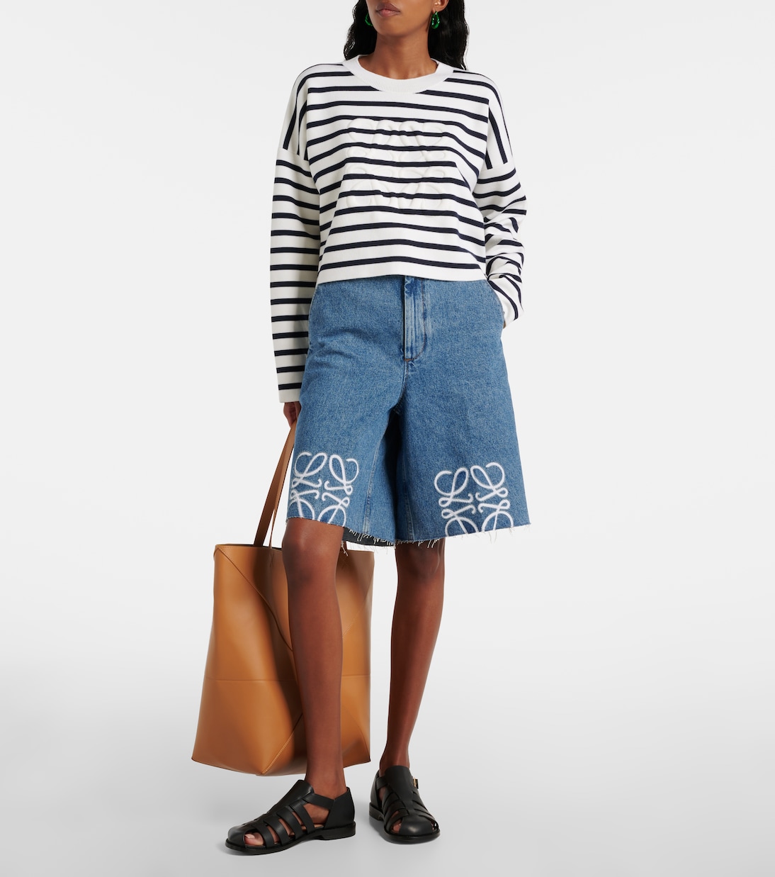 Sudadera de algodón a rayas | Loewe