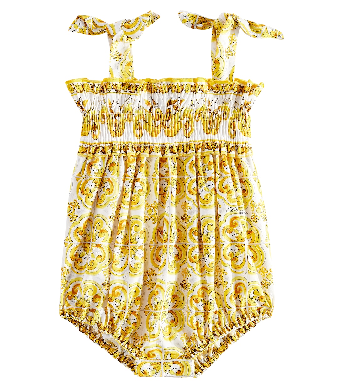 Baby Body Majolica aus Baumwolle | Dolce&Gabbana Kids