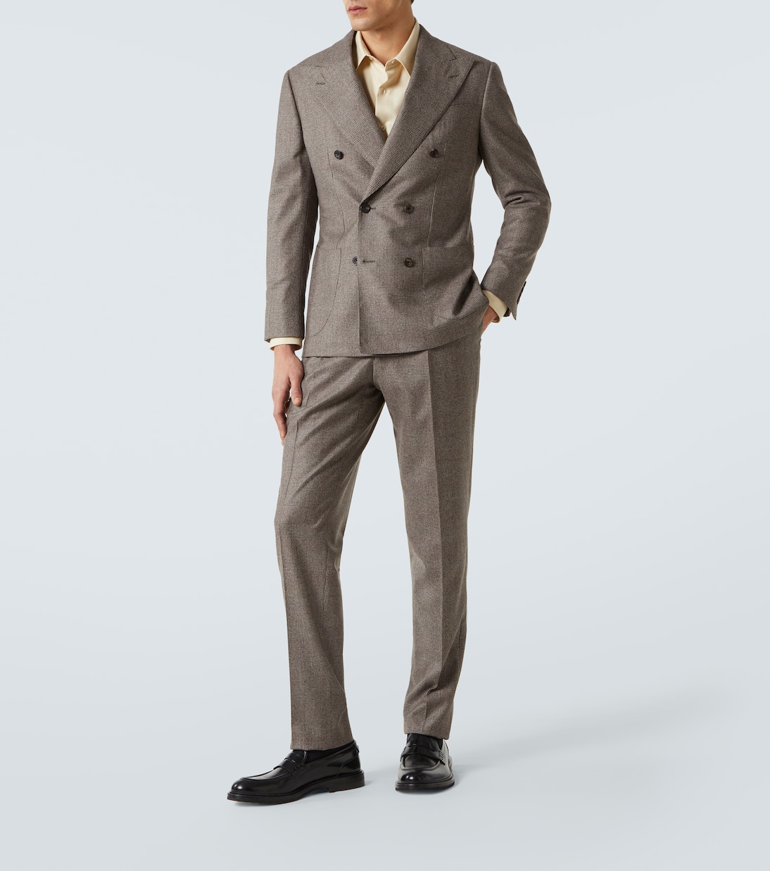 Prince of Wales check wool suit | Thom Sweeney