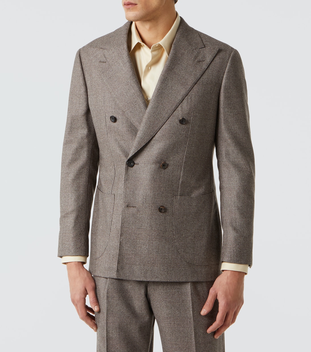 Prince of Wales check wool suit | Thom Sweeney