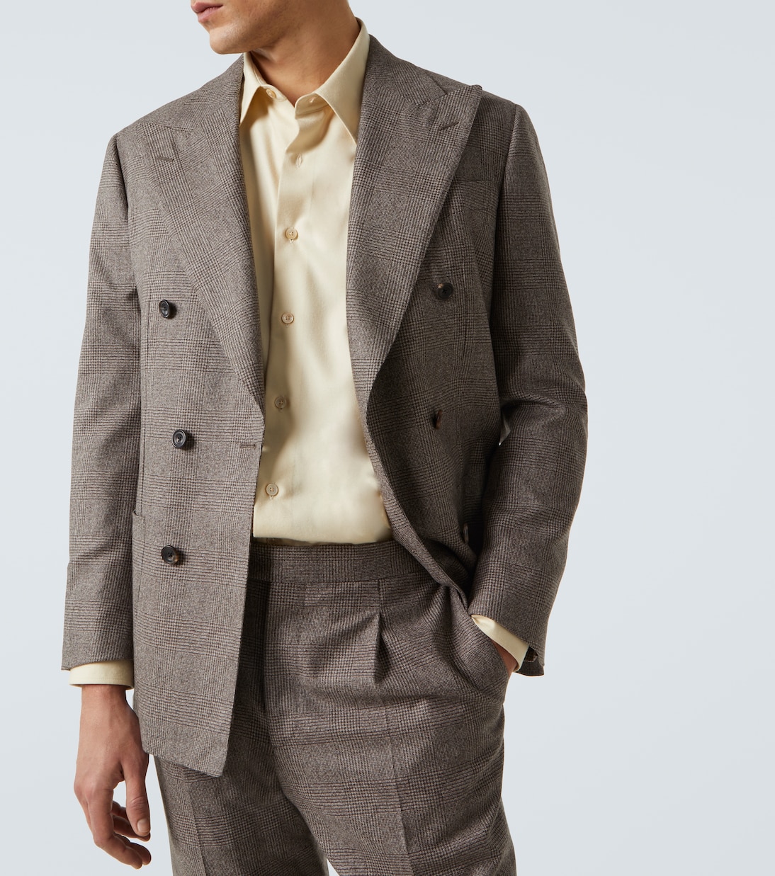 Prince of Wales check wool suit | Thom Sweeney